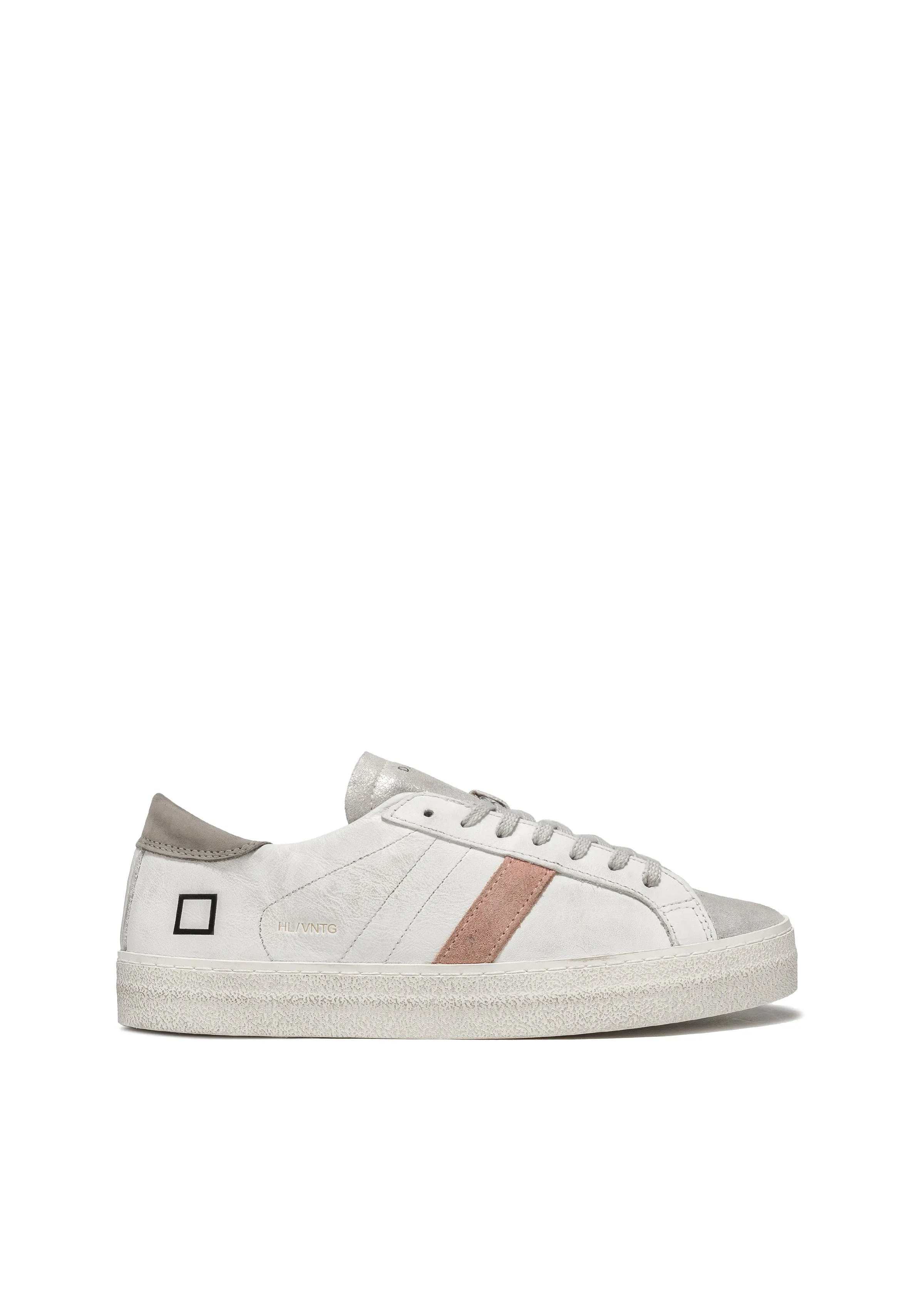 Hill Low Vintage Calf White Pink Trainer
