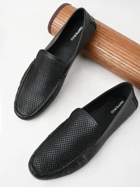 Imperio By Regal Mens Casual Leather Laser Cut Loafers