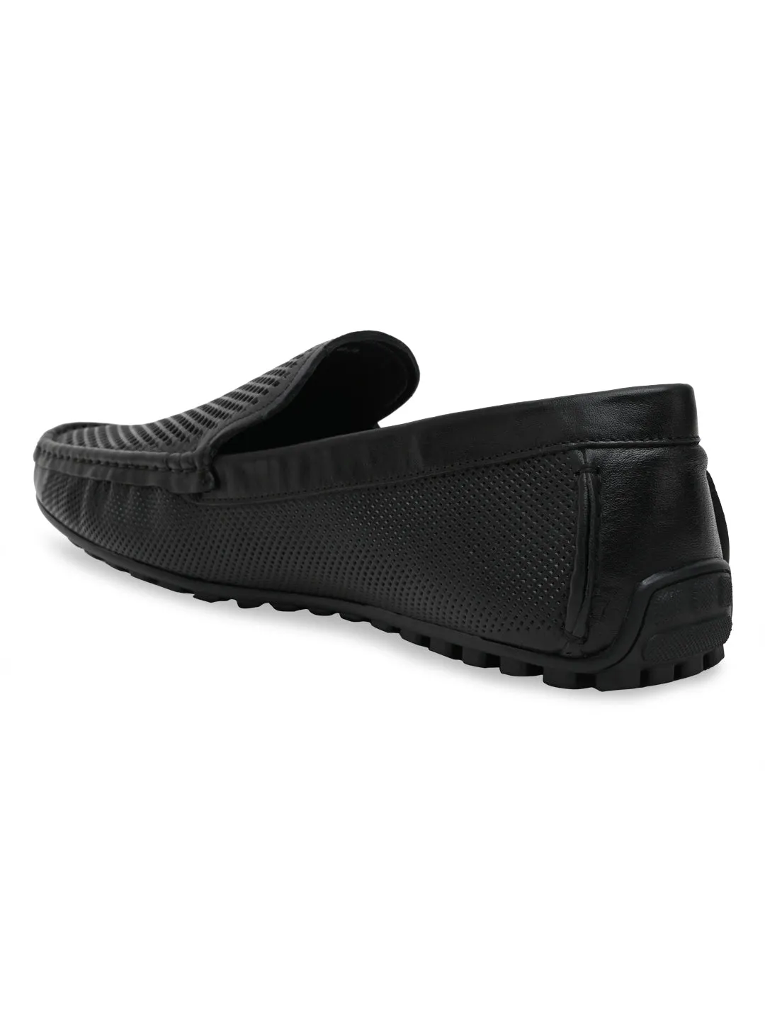 Imperio By Regal Mens Casual Leather Laser Cut Loafers