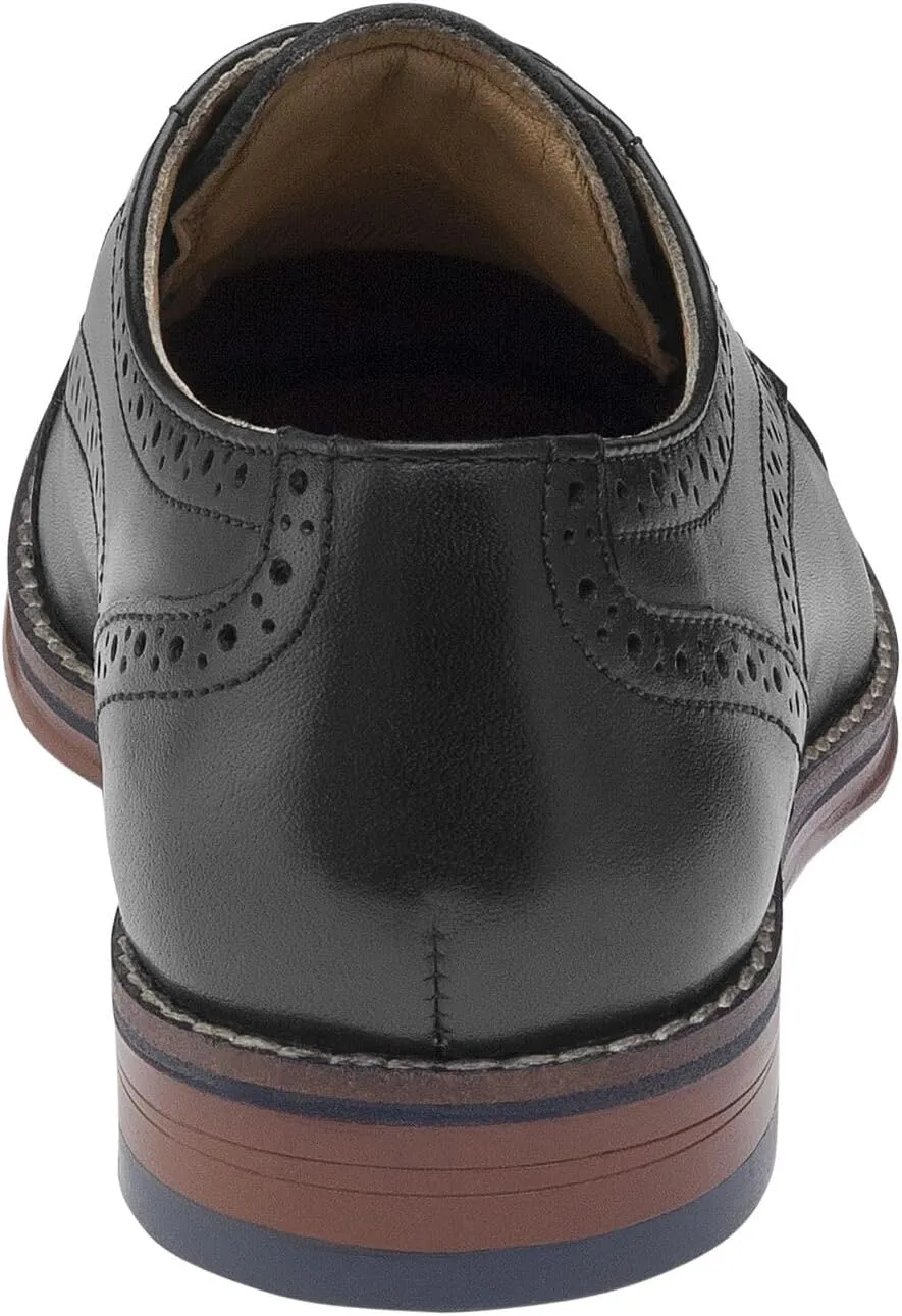 Johnston & Murphy Big Kid Conard Cap Toe Boys Lace-Up Dress Shoe