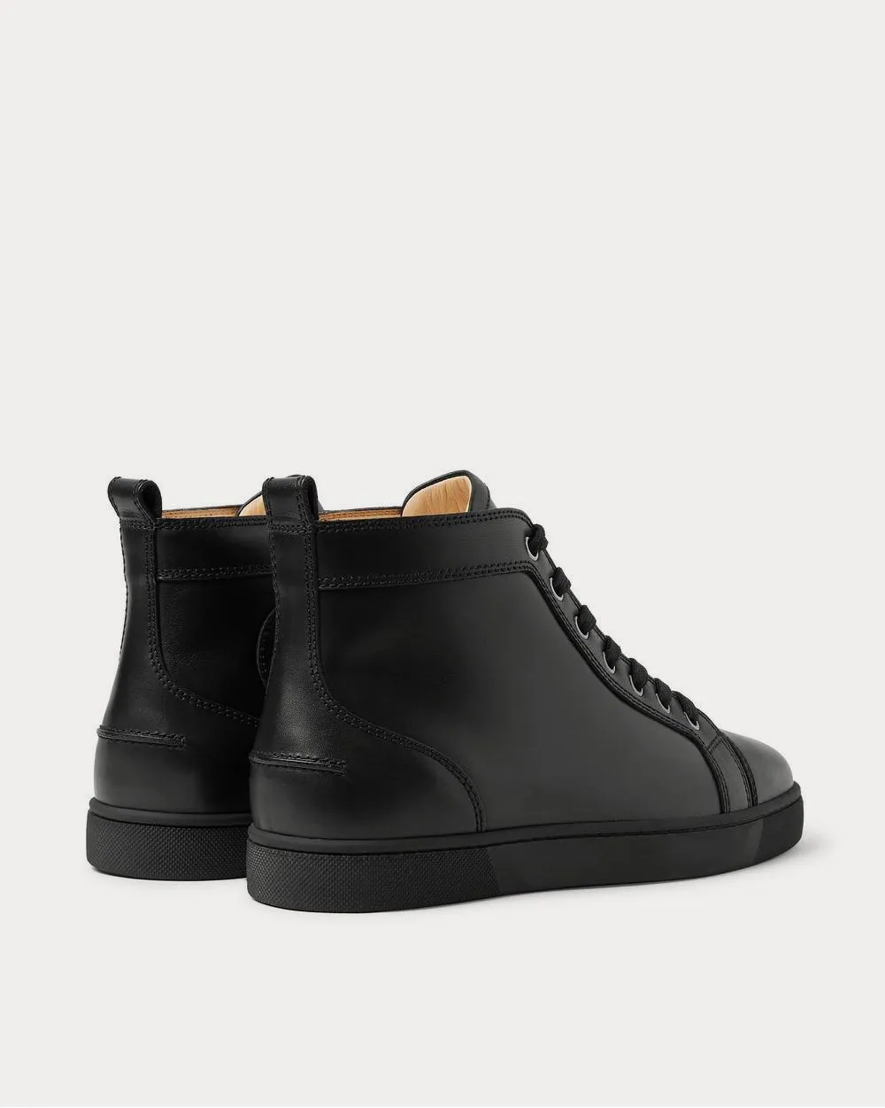 Louis Leather High-Top  Black high top sneakers