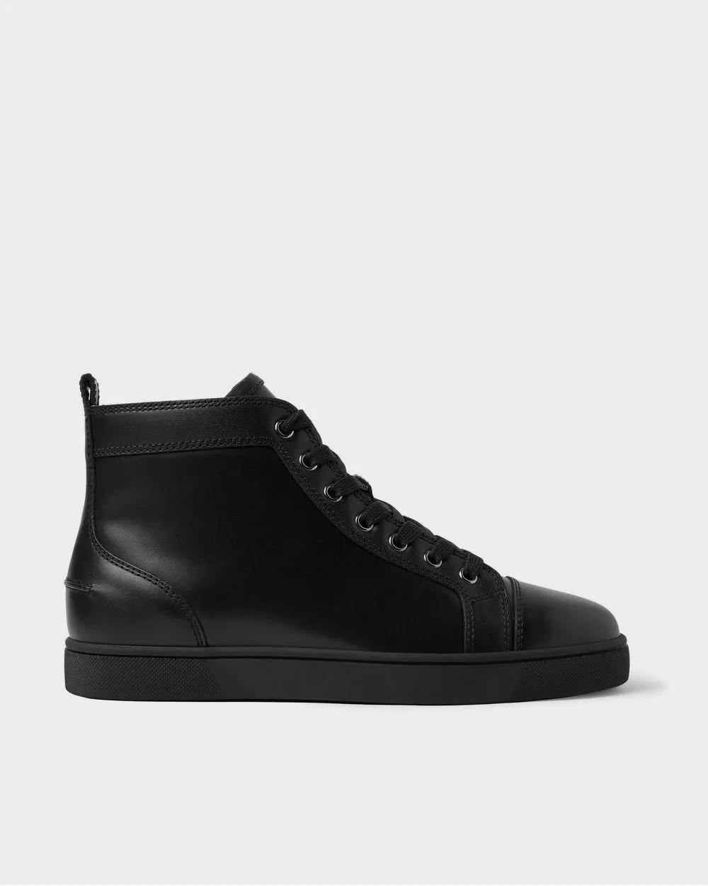 Louis Leather High-Top  Black high top sneakers