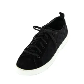 Louis Vuitton Black Suede Monogram Low Top Sneakers Size US 11 | EU 41