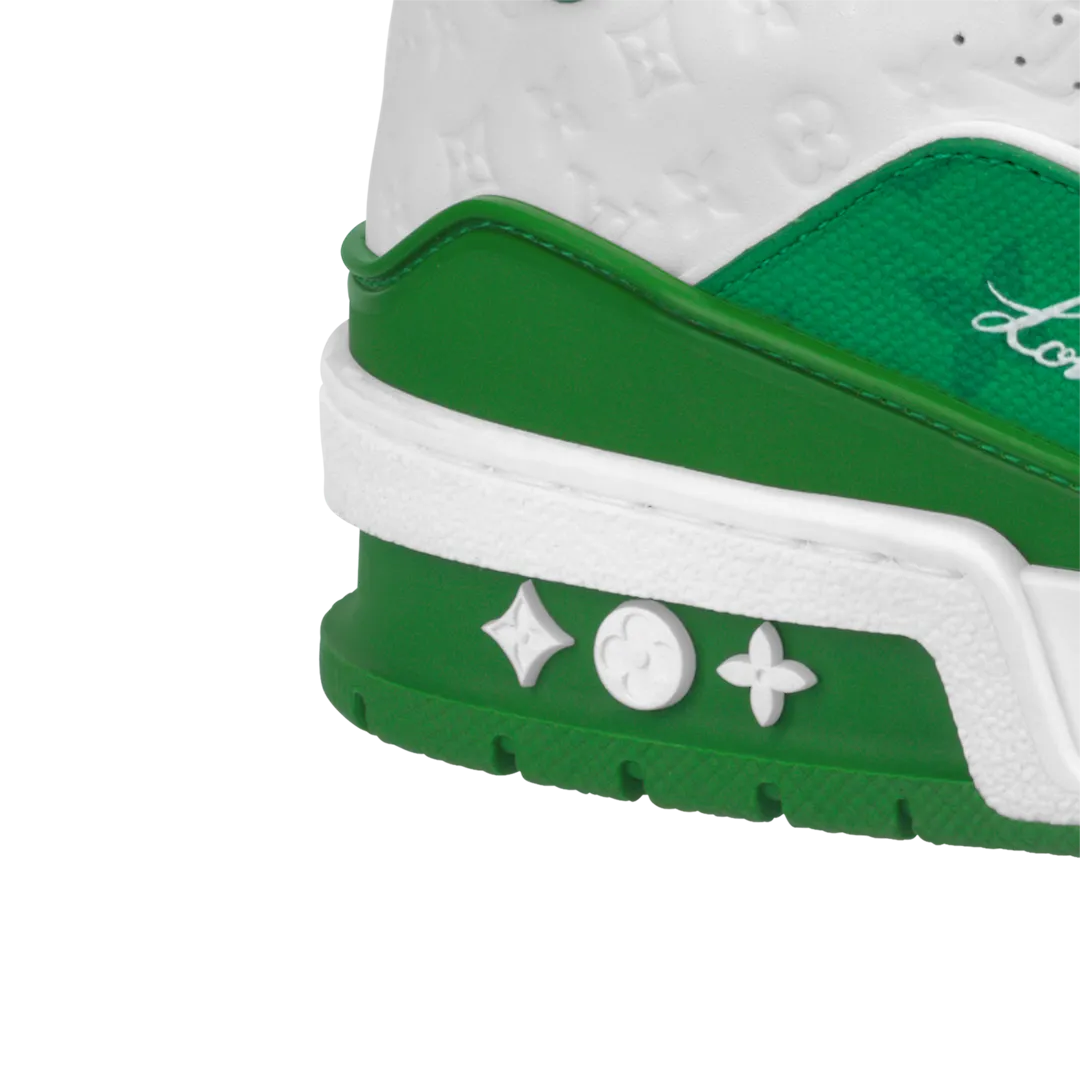 LOUIS VUITTON MONOGRAM GREEN WHITE TRAINER
