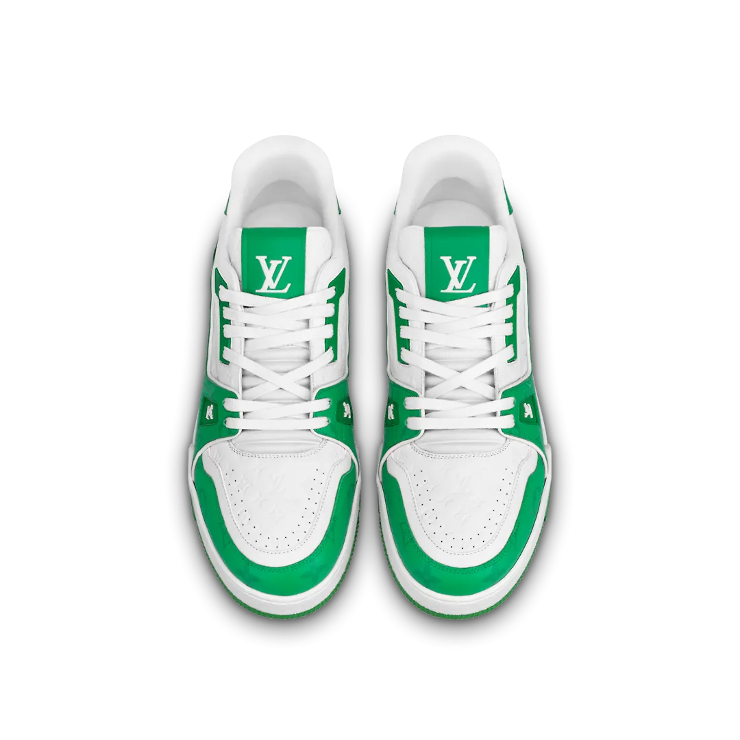LOUIS VUITTON MONOGRAM GREEN WHITE TRAINER