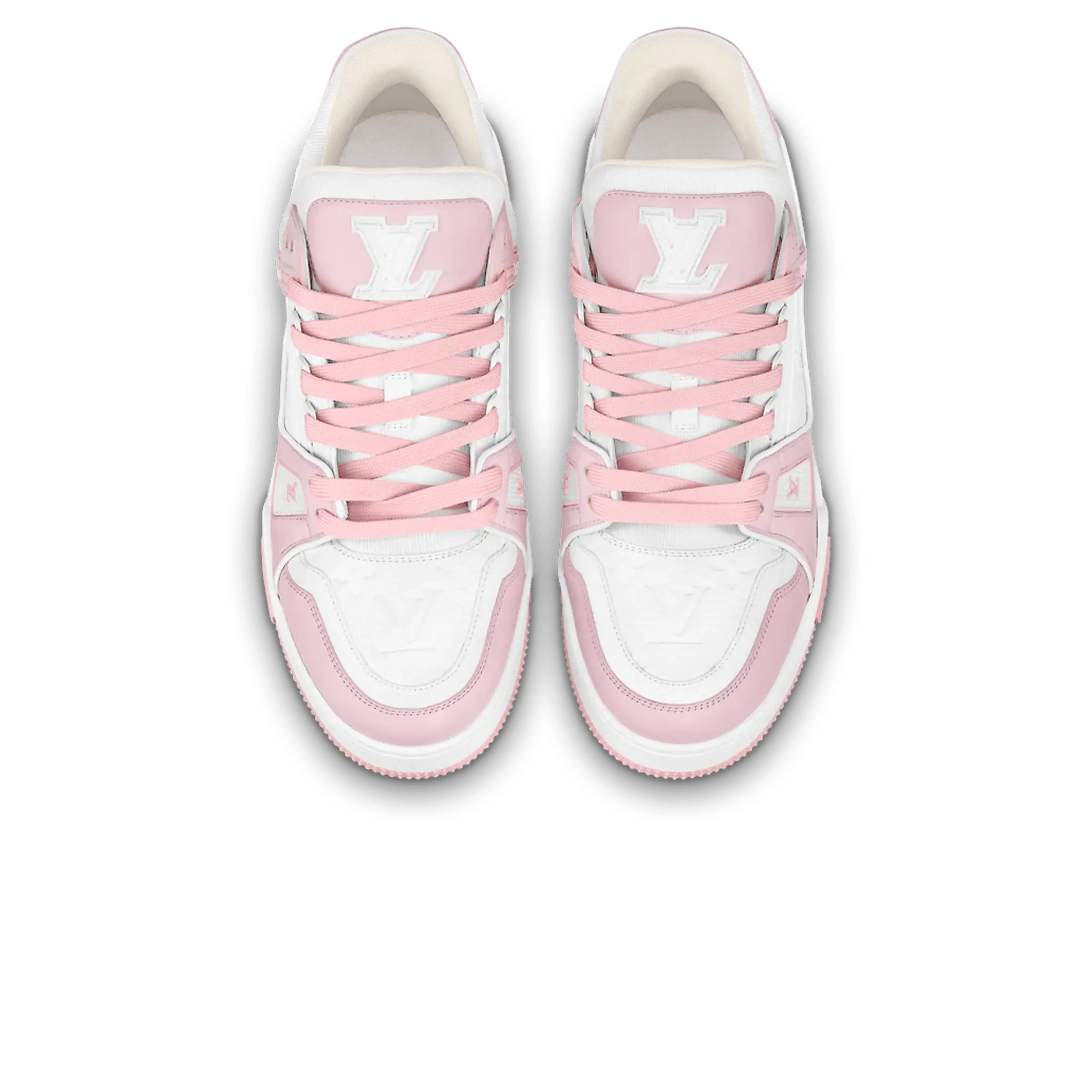 Louis Vuitton Trainer Low White Rose