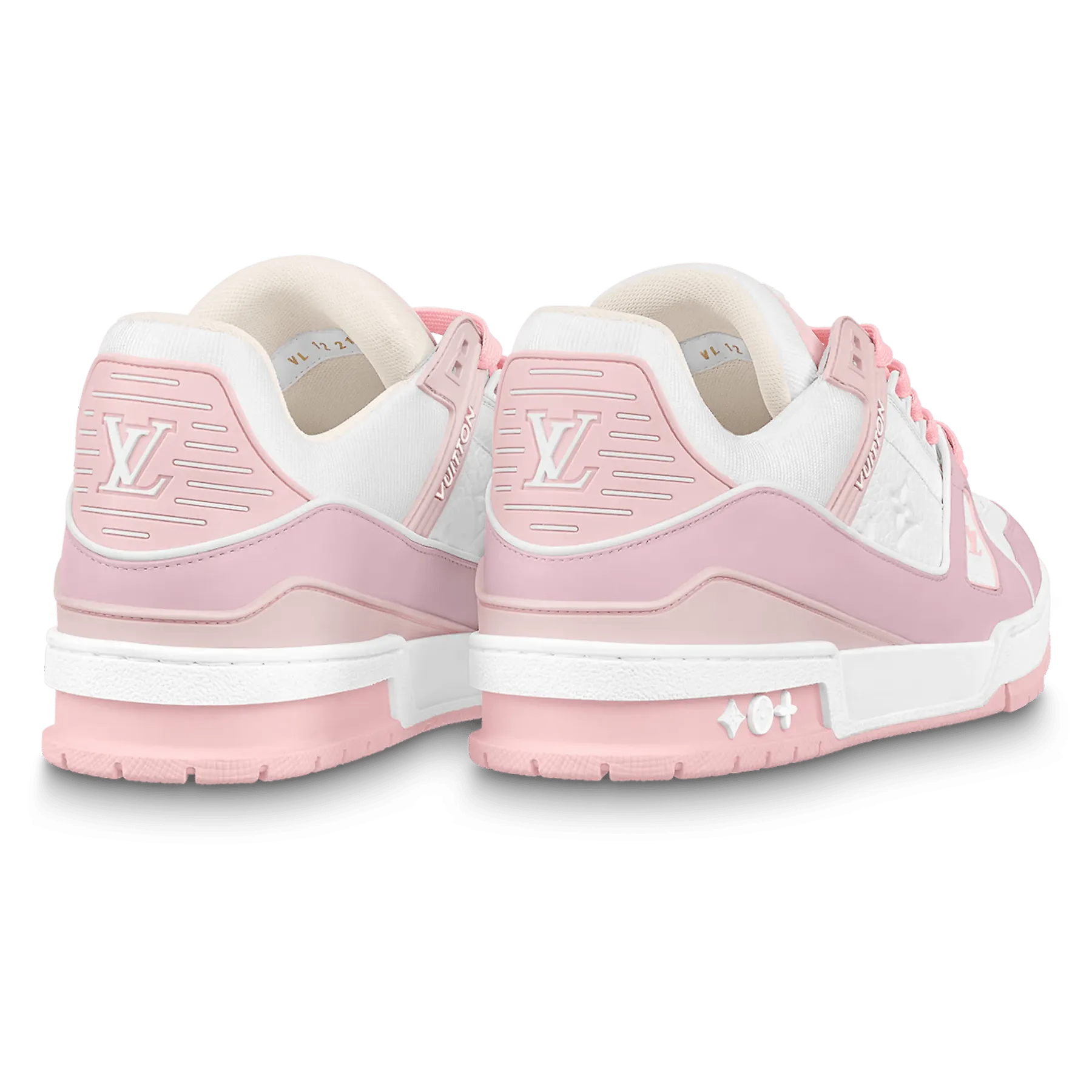 Louis Vuitton Trainer Low White Rose