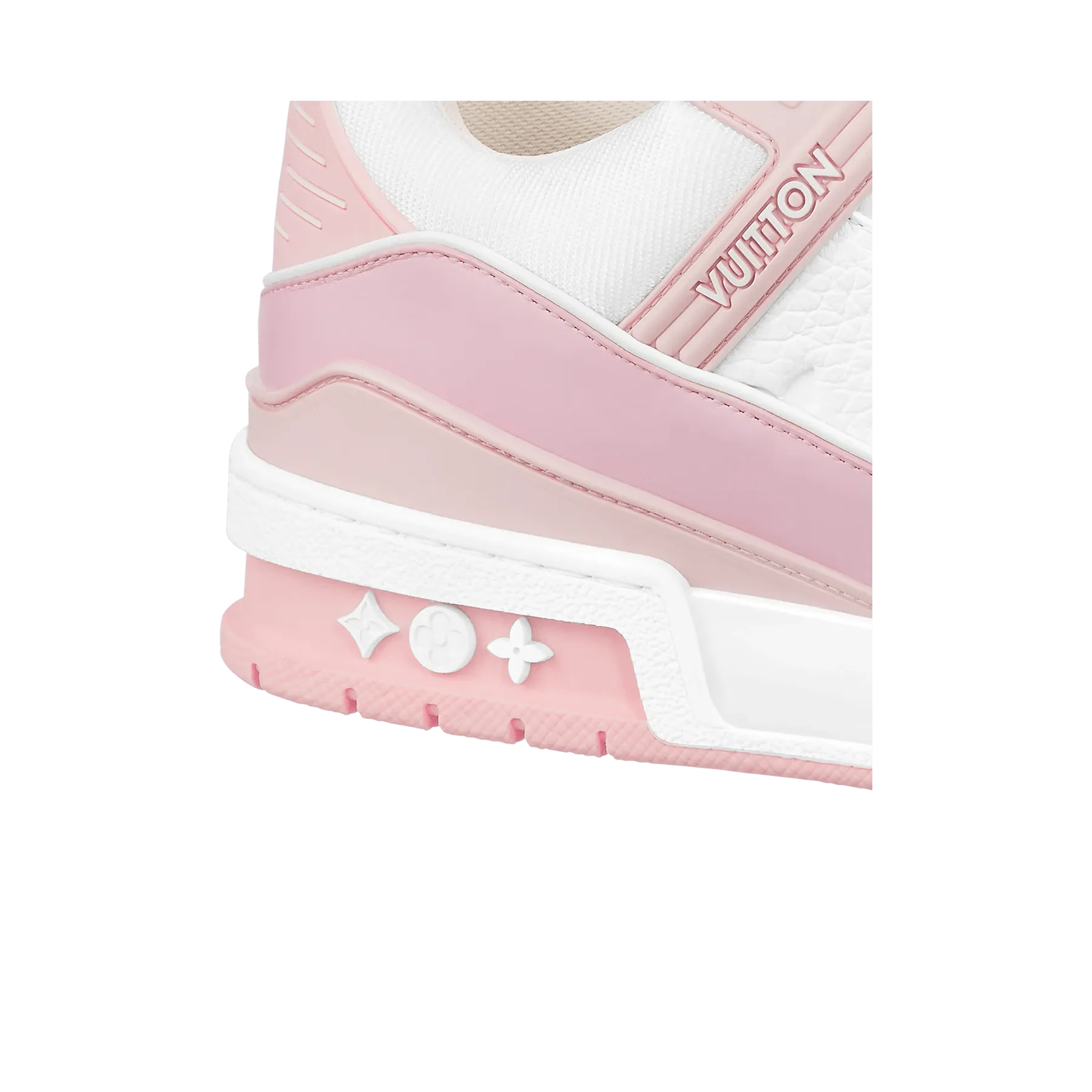 Louis Vuitton Trainer Low White Rose