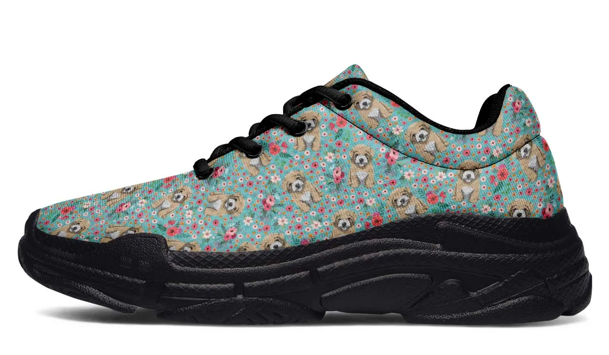 Maltipoo Flower Chunky Sneakers