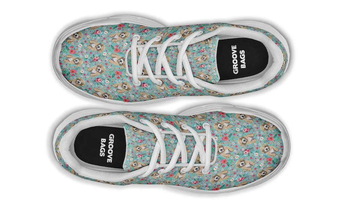 Maltipoo Flower Chunky Sneakers