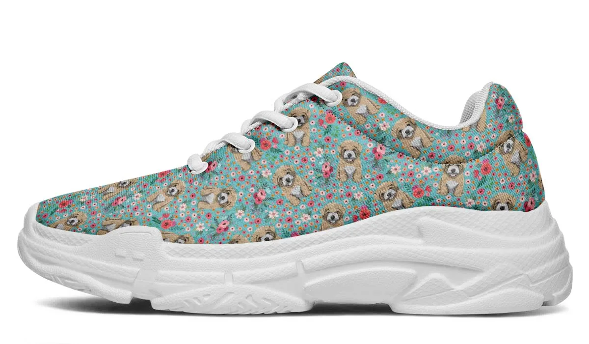 Maltipoo Flower Chunky Sneakers