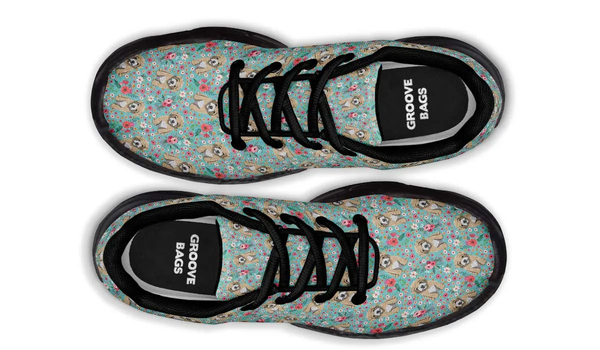 Maltipoo Flower Chunky Sneakers