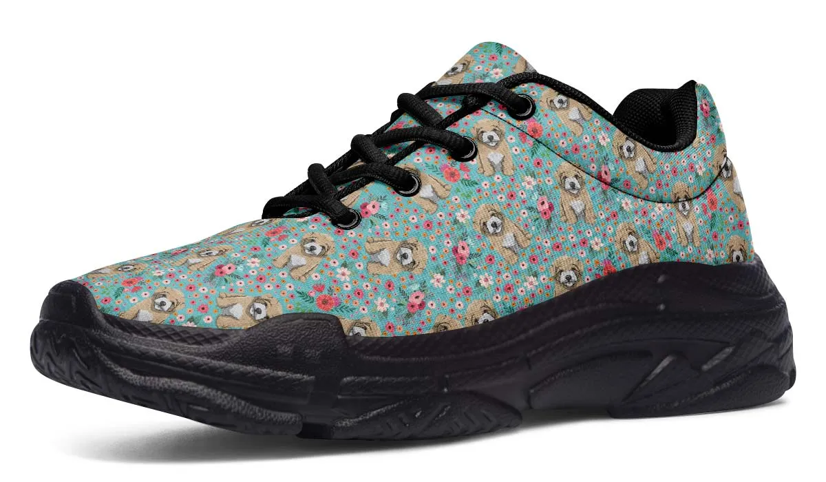 Maltipoo Flower Chunky Sneakers