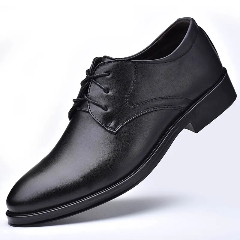 Men Leather Shoes Casual Shoes Slip-on Business Dress Shoes