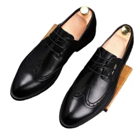 men's dress business pointy shoes