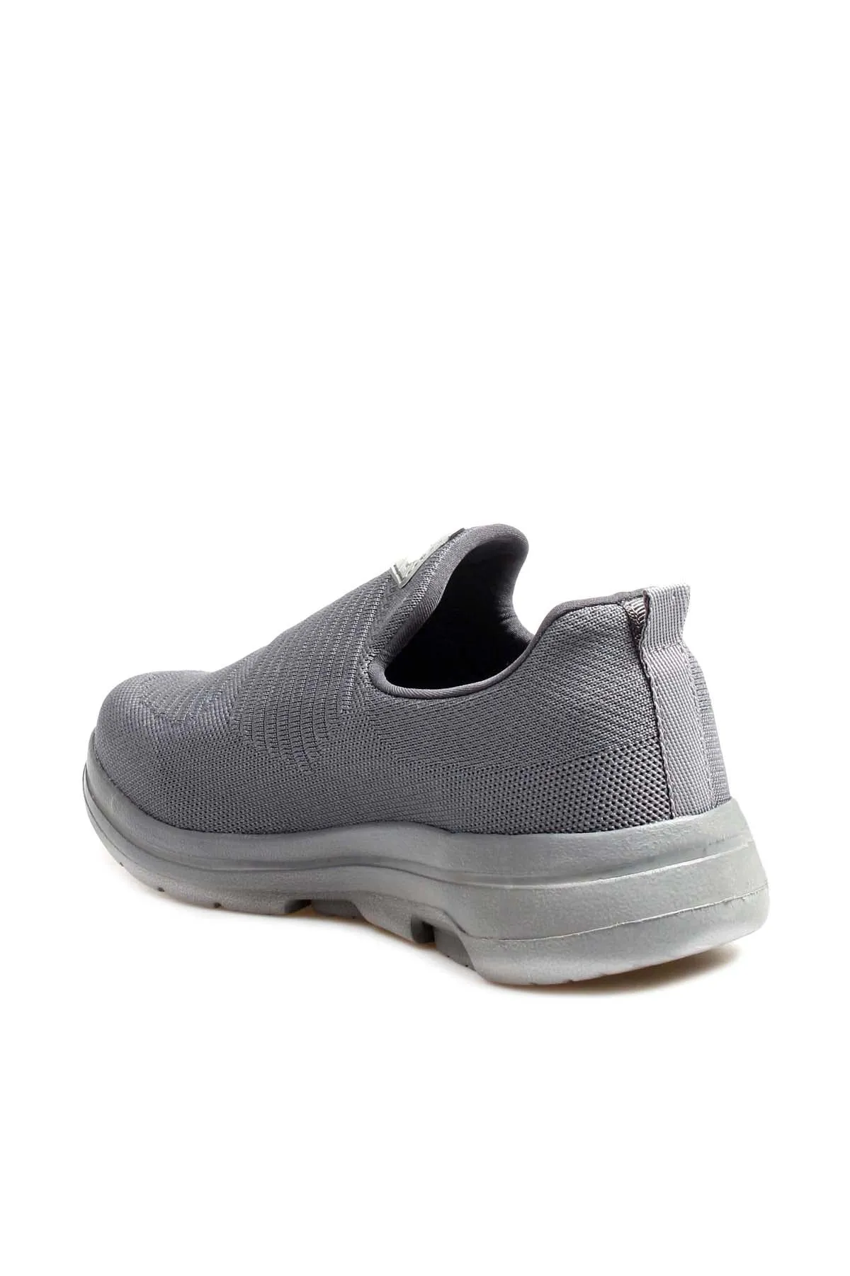 Men's Gray Knit Slip-On Sneakers-Wessi