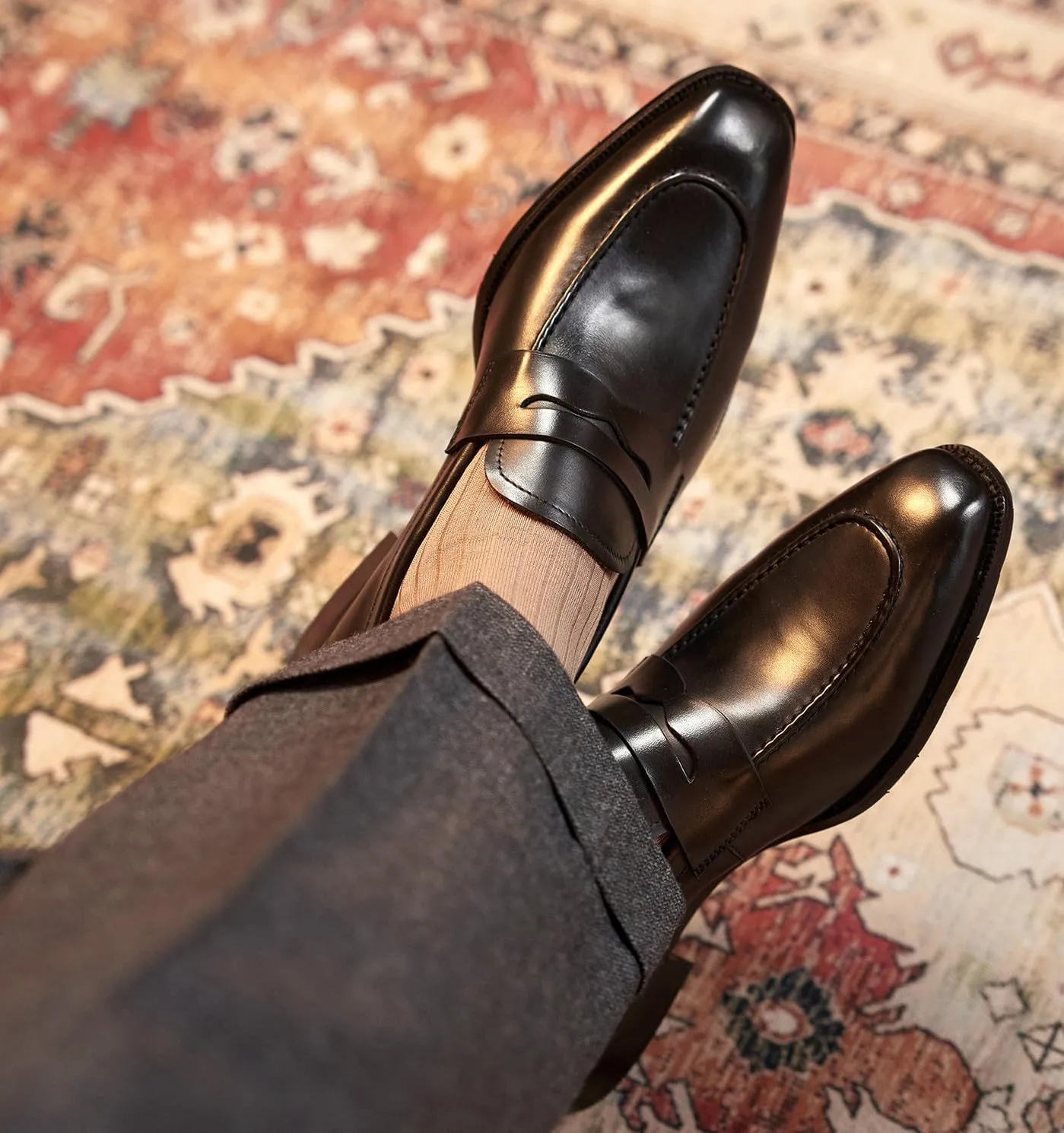 Mens Penny Loafers Slip On Causal Dress Shoes Genuine Leather Fashion Mocasines Prom Wedding Business Suit Shoes Comfortable Tuxedo Shoes for Men