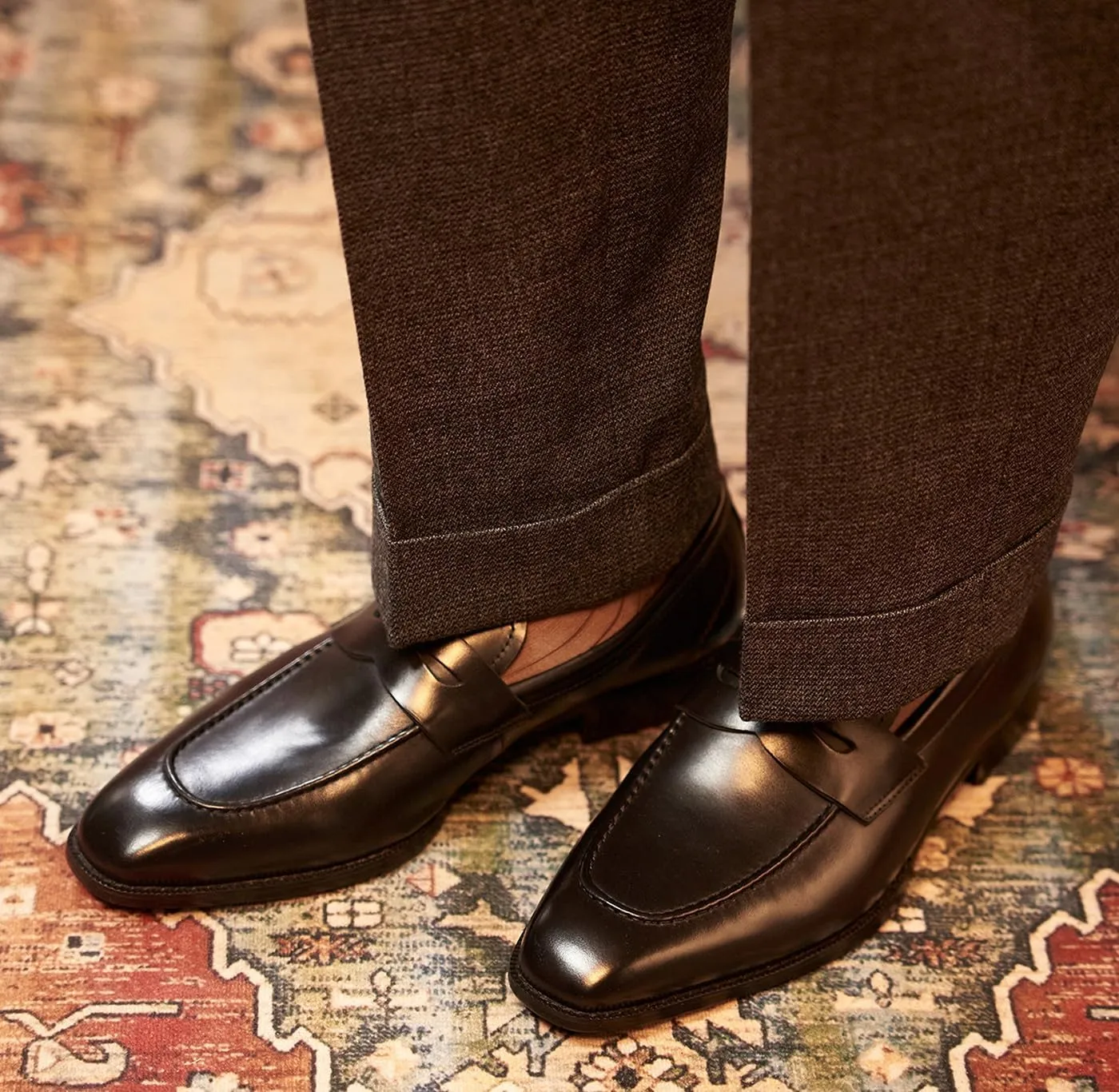 Mens Penny Loafers Slip On Causal Dress Shoes Genuine Leather Fashion Mocasines Prom Wedding Business Suit Shoes Comfortable Tuxedo Shoes for Men
