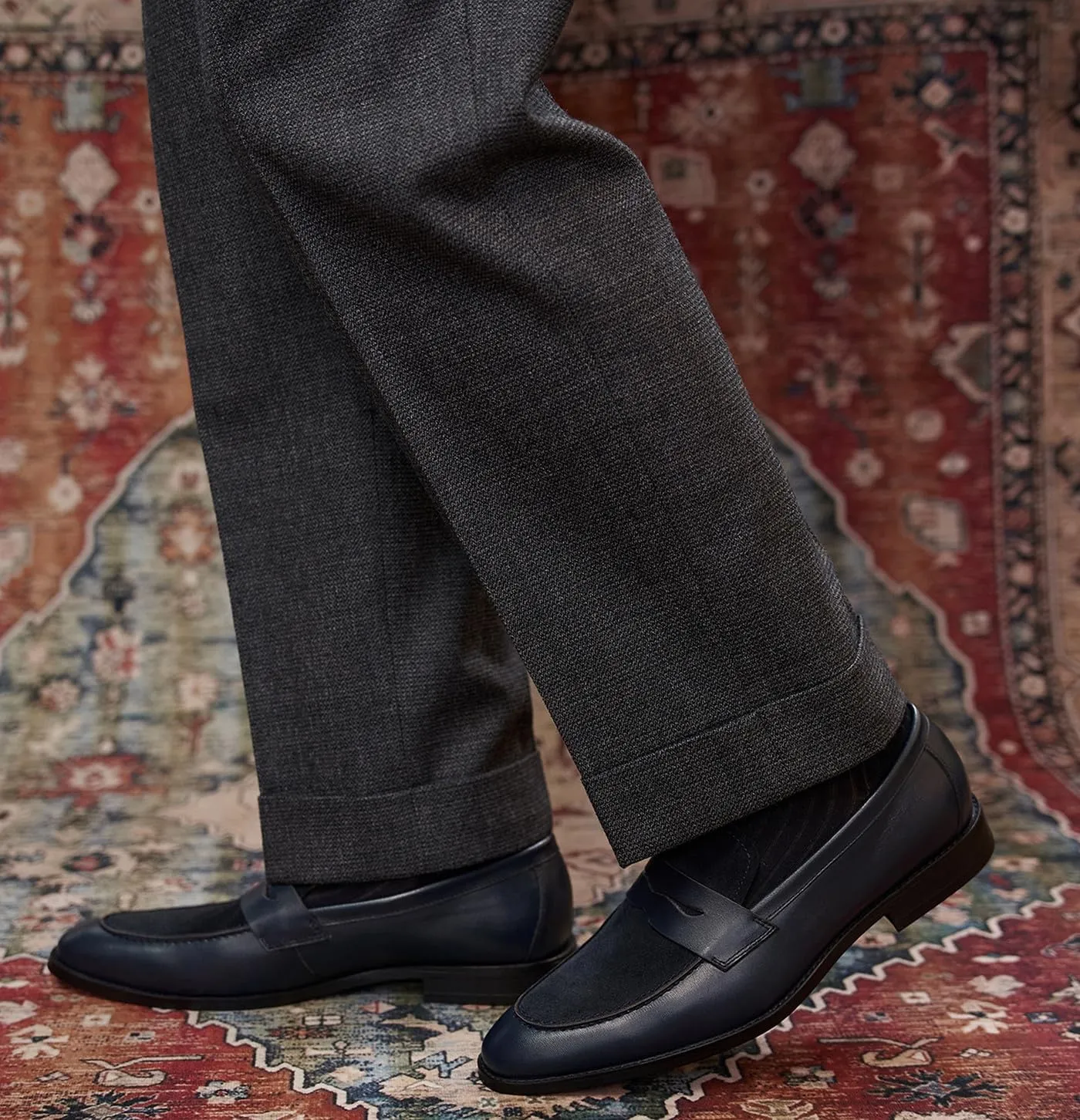 Mens Penny Loafers Slip On Formal Dress Shoes Modern Genuine Leather Mocasines Prom Wedding Business Causal Suit Shoes Tuxedo Shoes for Men