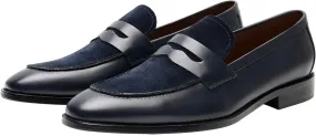 Mens Penny Loafers Slip On Formal Dress Shoes Modern Genuine Leather Mocasines Prom Wedding Business Causal Suit Shoes Tuxedo Shoes for Men