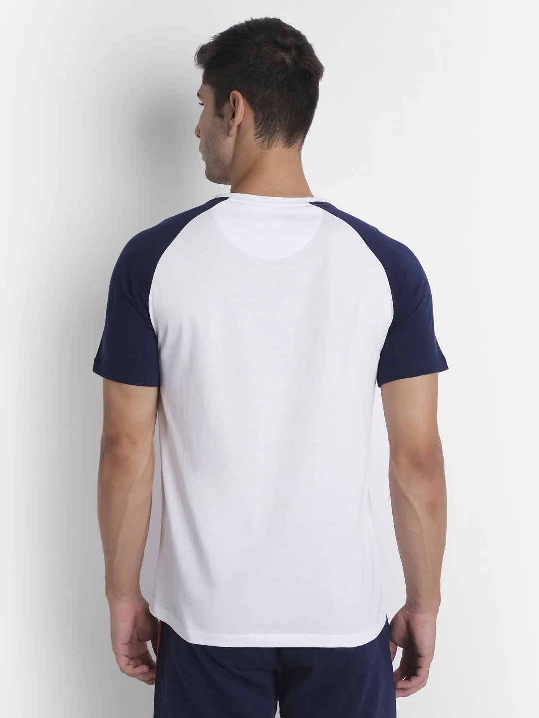 Mens Premium Cotton Printed Raglan Half Sleeve T-Shirts