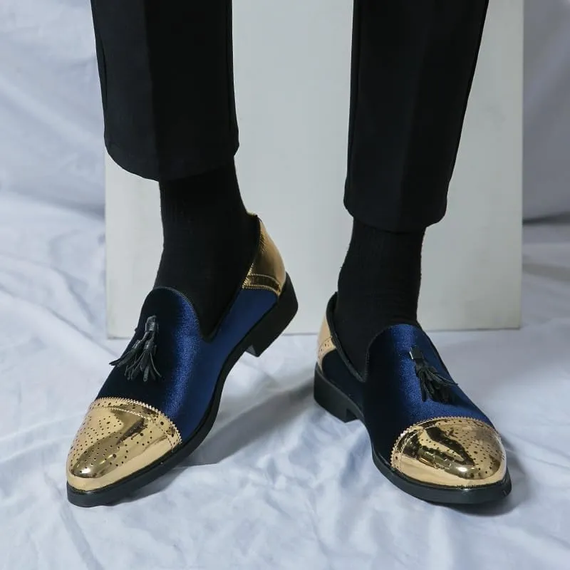 Men's Slip-On Loafers with Tassel, Comfortable Casual Dress Shoes, Business Oxford Shoes for Men, Office Flats