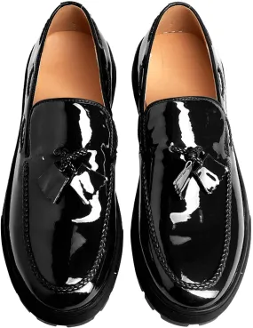 Mens Tassel Loafers Dress Casual Slip On Shoes Patent Leather Prom Suit Shoes Wedding Business Mocasines Fashion Penny Loafers Tuxedo Shoes for Men Mens Tassel Loafers Dress Casual Slip On Shoes Patent Leather Prom Suit Shoes Wedding Business Mocasines Fashion Penny Loafers Tuxedo Shoes for Men