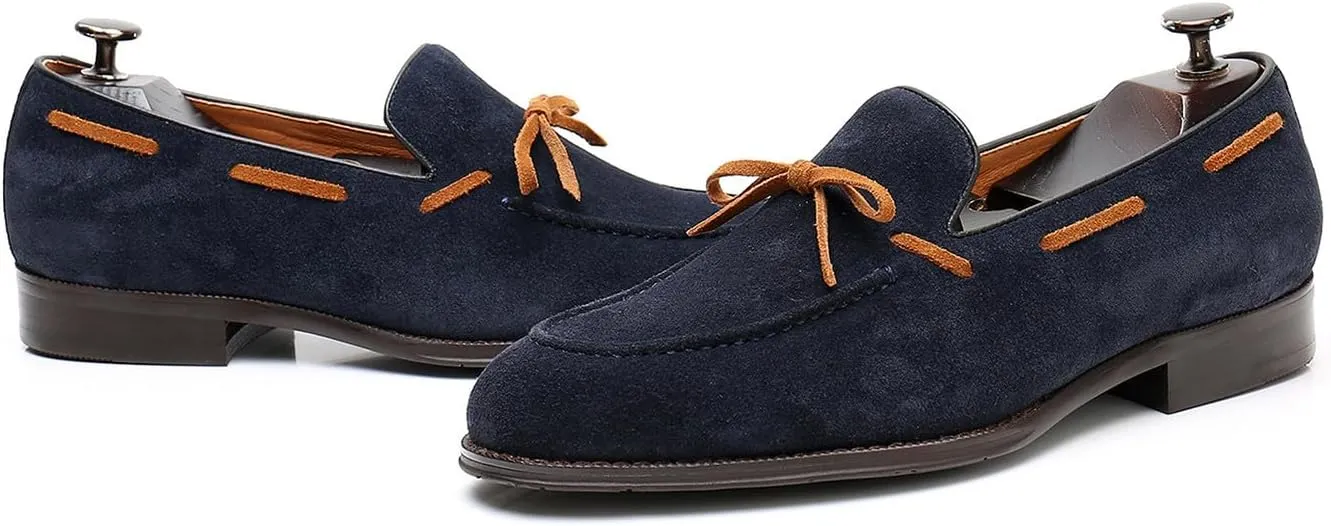 Mens Tassel Loafers Slip On Dress Shoes Modern Suede Mocasines Prom Causal Wedding Business Suit Shoes Tuxedo Shoes for Men