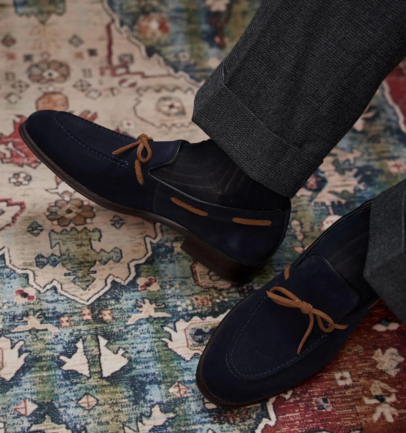 Mens Tassel Loafers Slip On Dress Shoes Modern Suede Mocasines Prom Causal Wedding Business Suit Shoes Tuxedo Shoes for Men