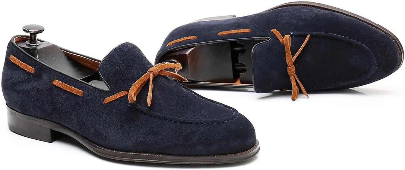 Mens Tassel Loafers Slip On Dress Shoes Modern Suede Mocasines Prom Causal Wedding Business Suit Shoes Tuxedo Shoes for Men