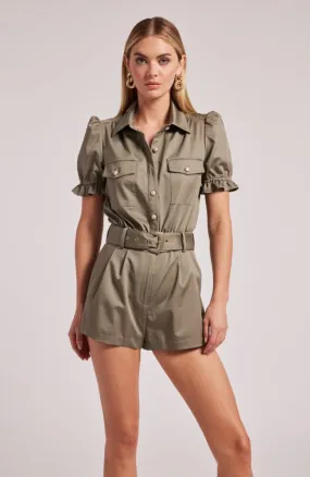 Natalina Gabardine Romper