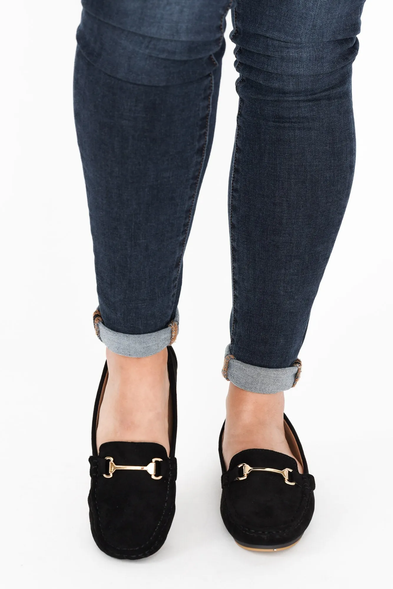 Neptune Black Buckle Loafer