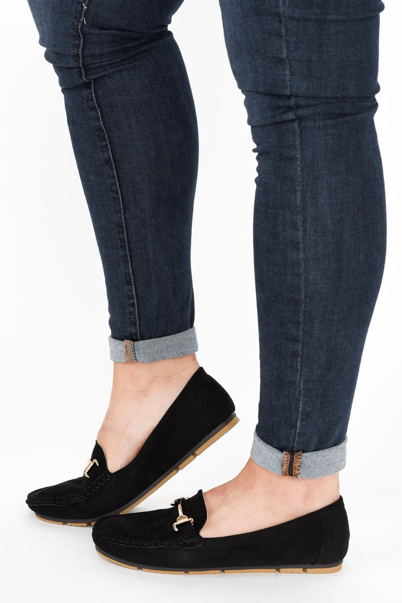 Neptune Black Buckle Loafer