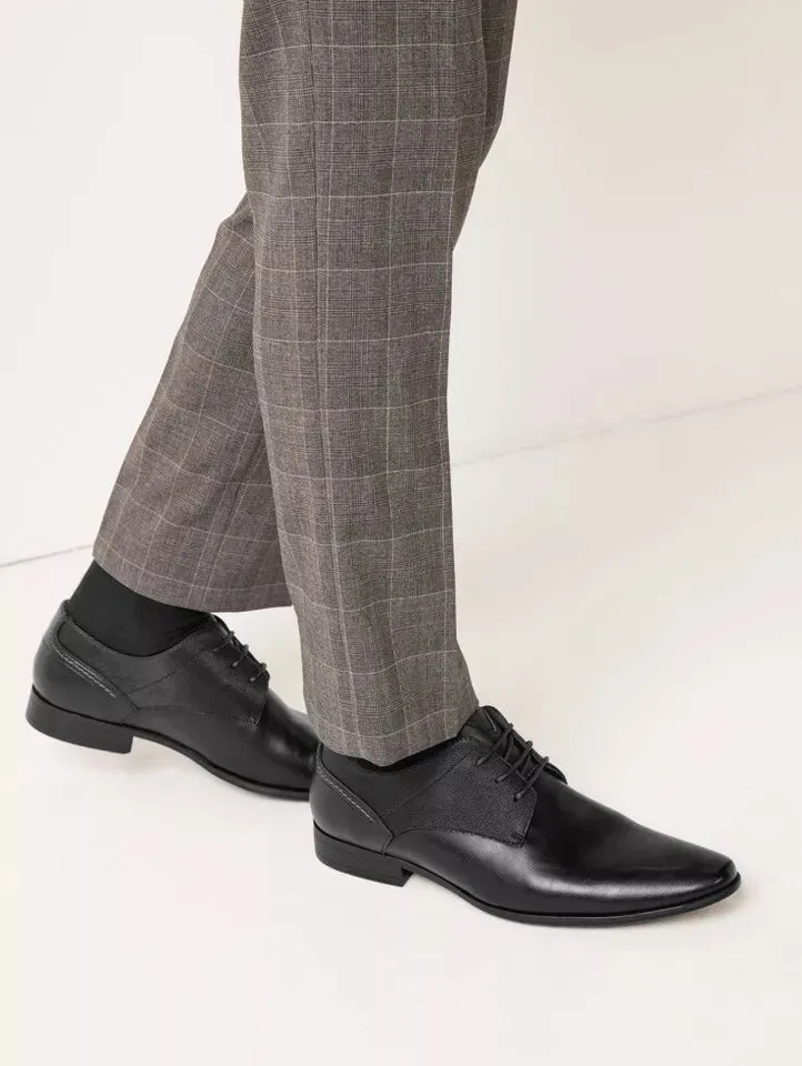 Next Black Wide Fit Lace Up Derby Shoes Size 11