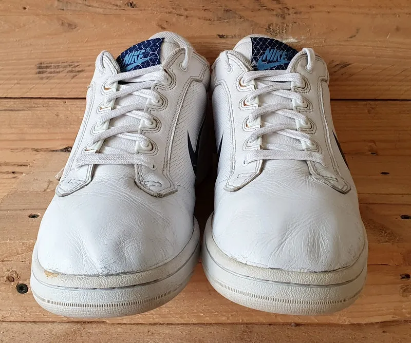 Nike Air Classic Low Leather Trainers UK9.5/US10.5/E44.5 318933-141 White/Blue