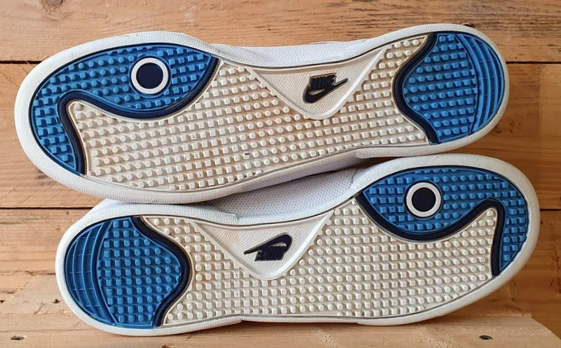 Nike Air Classic Low Leather Trainers UK9.5/US10.5/E44.5 318933-141 White/Blue