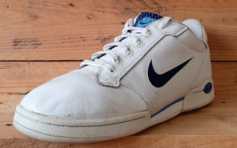 Nike Air Classic Low Leather Trainers UK9.5/US10.5/E44.5 318933-141 White/Blue
