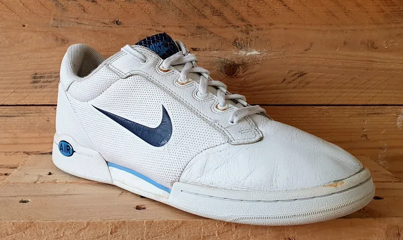 Nike Air Classic Low Leather Trainers UK9.5/US10.5/E44.5 318933-141 White/Blue
