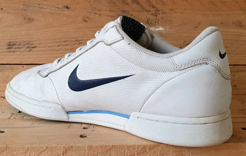 Nike Air Classic Low Leather Trainers UK9.5/US10.5/E44.5 318933-141 White/Blue