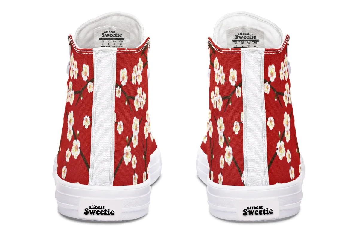 Plum Blossoms High Tops