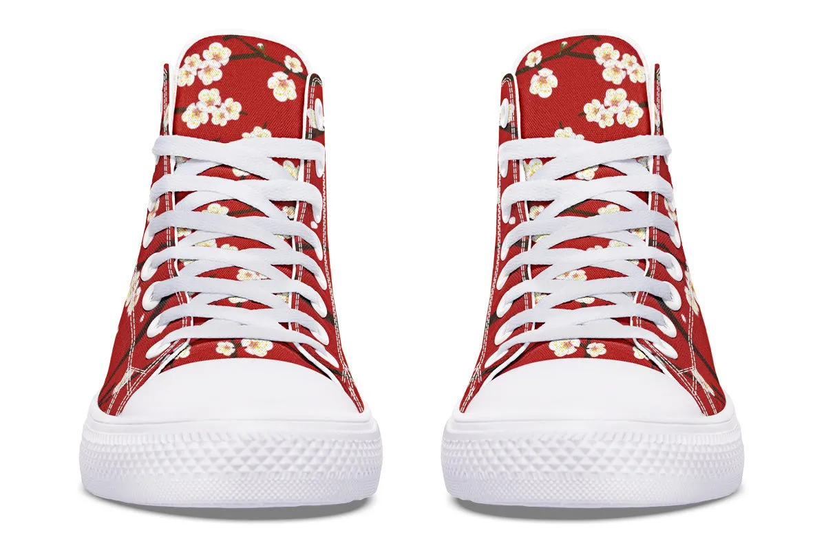 Plum Blossoms High Tops