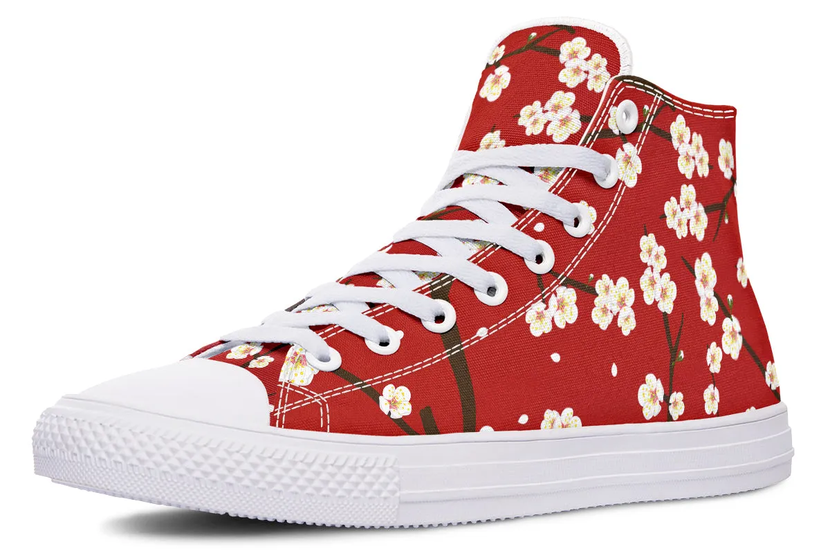 Plum Blossoms High Tops