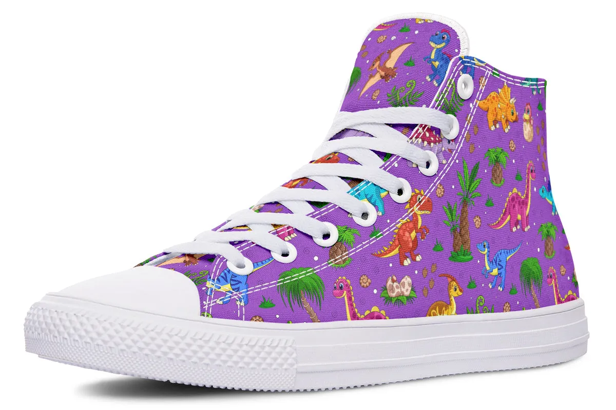 Purple Baby Dinos High Tops