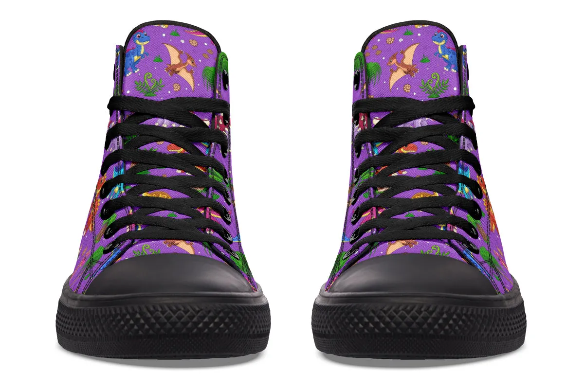 Purple Baby Dinos High Tops