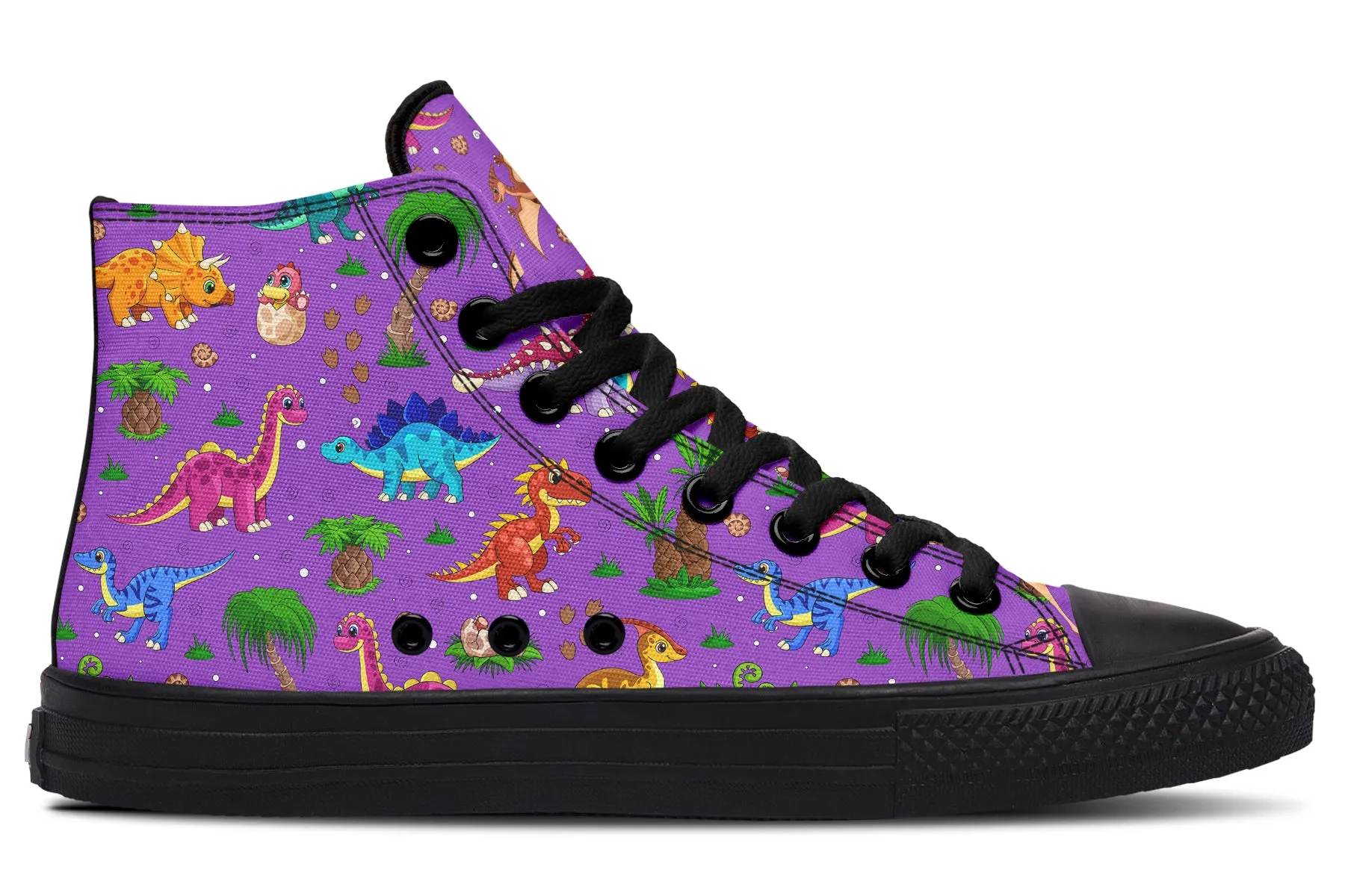 Purple Baby Dinos High Tops