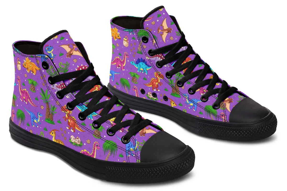 Purple Baby Dinos High Tops