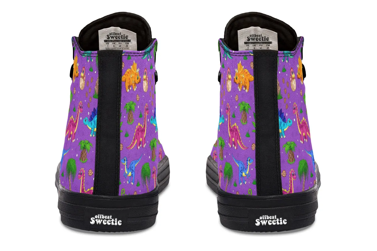 Purple Baby Dinos High Tops