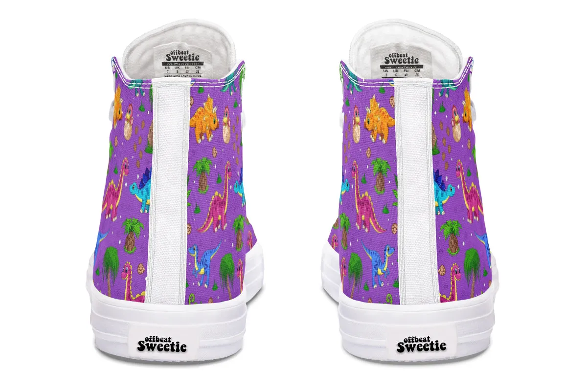 Purple Baby Dinos High Tops