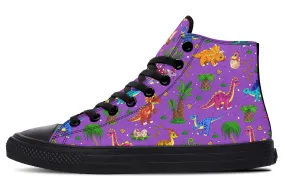 Purple Baby Dinos High Tops