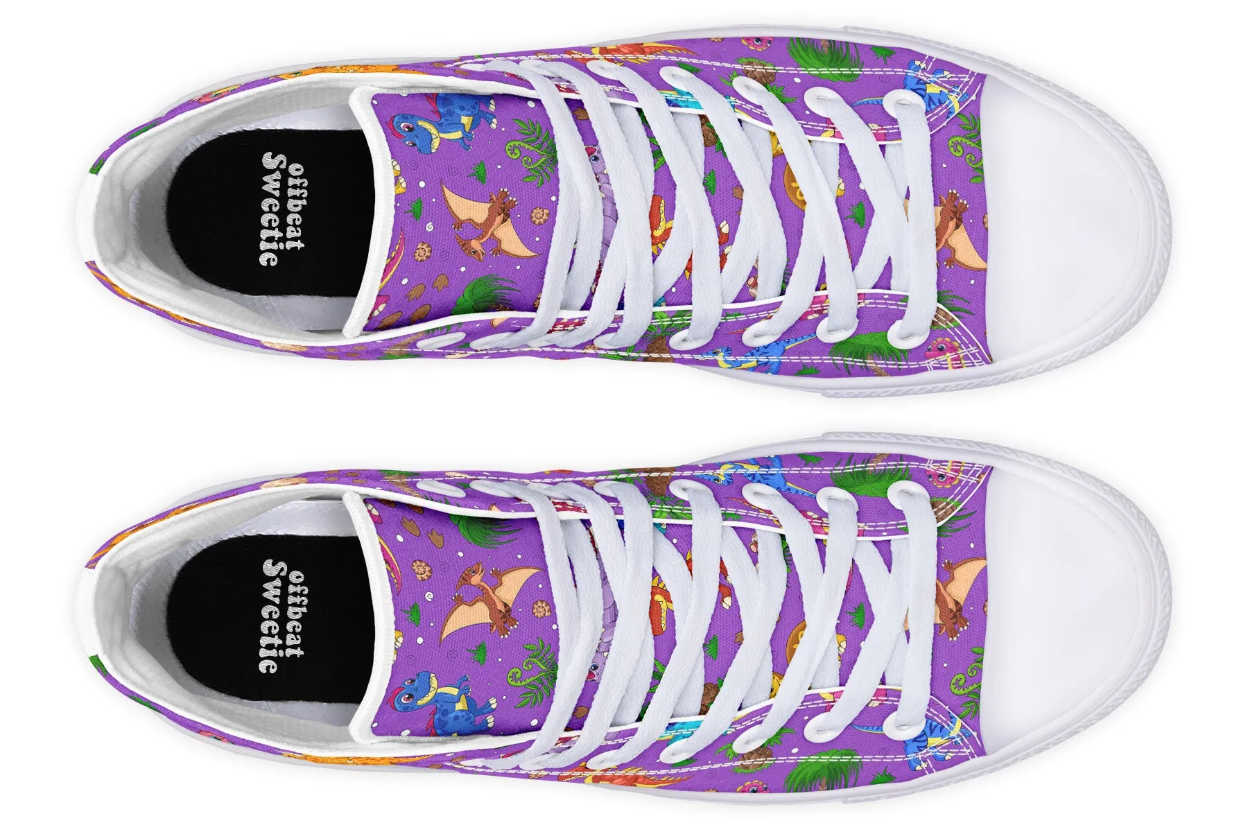 Purple Baby Dinos High Tops